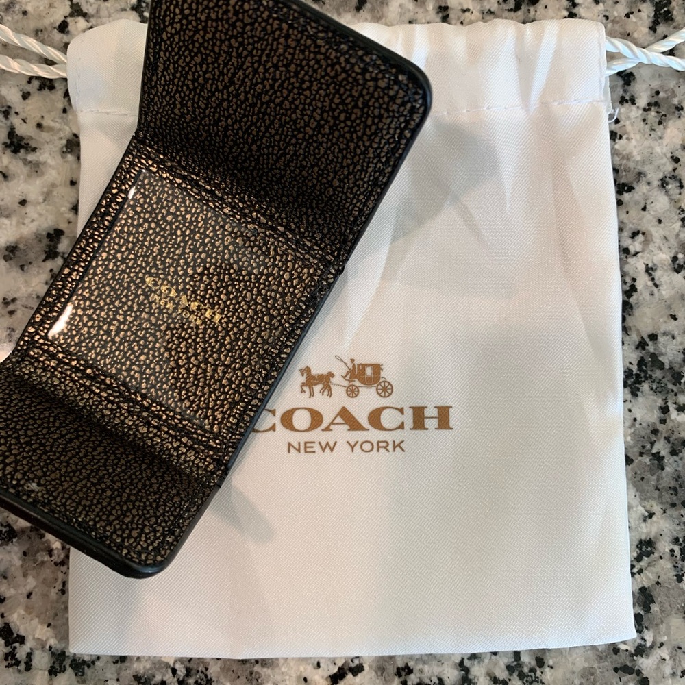 Coach picture frame key chain or hang tag
